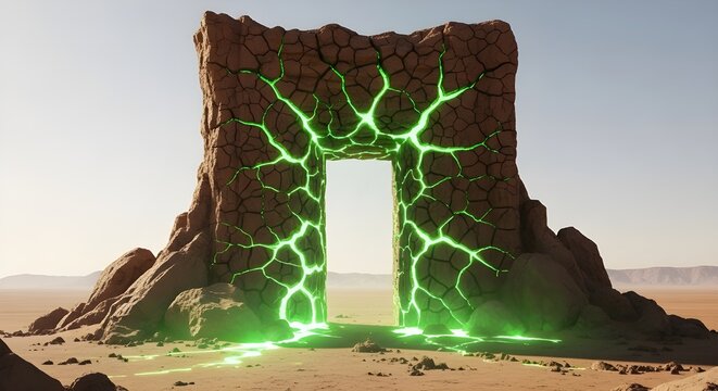 Ancient architecture of the Tower of David and Petra's cliff tomb against a desert sky - Powered by Adobe