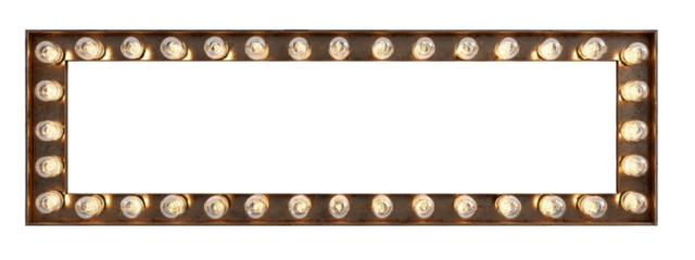 Retro marquee light border