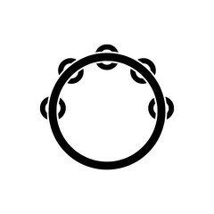 Simple Tambourine Percussion Instrument Icon