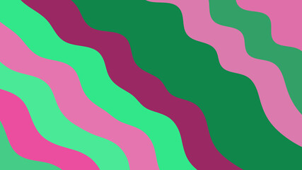 Intense Curves: Dark Green, Turquoise, and Rose Abstract Pattern for Bold Designs (90 chars)