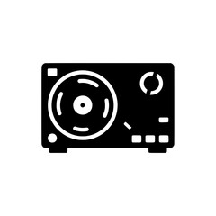 Professional Turntable or DJ Mixer Equipment Icon
