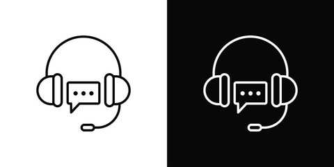 Fototapeta premium Customer service icon. Modern simple vector collection