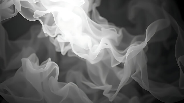 Abstract smoke pattern with soft, flowing lines and subtle gradients, creating a sense of depth and movement, perfect for adding a touch of elegance and mystery to designs