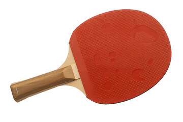 Ping pong paddle red rubber wooden handle table tennis equipment sport gear