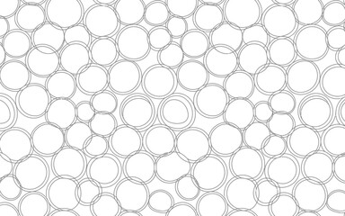 Naklejka premium Abstract Pattern of Overlapping Gray Circles background