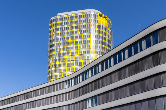 ADAC headquarters modern architecture building in Munich, Germany