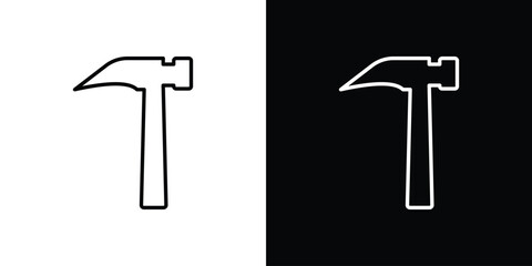 Hammer icon. Modern simple vector collection