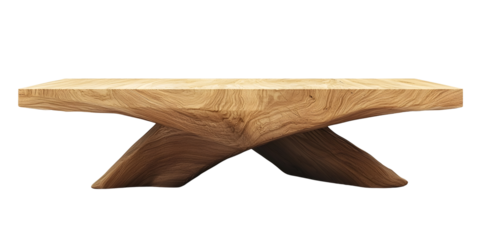 Elegant Wood Table with Unique Design and Smooth Finish for Modern Spaces