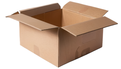 Empty Brown Cardboard Box Ready for Packing and Moving Supplies Storage