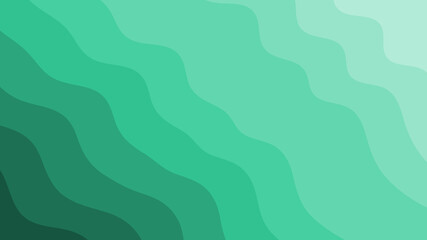 Fresh Mint Green Wavy Gradient Background Texture - Light Color Palette, Abstract Graphic Design, Refreshing Style