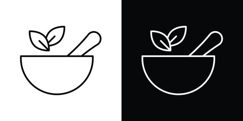 Herbal medicine icon. Modern simple vector collection
