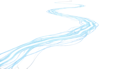 A world map is depicted in a vibrant blue hue, outlining the continents against an isolated on transparent background, providing a clear and concise geographical representation