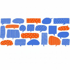 Colorful Speech Bubbles Set, Modern Chat & Communication Icons for Social Media, Apps, and Web Design