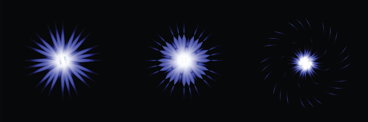 light burst glowing star sparkle effect