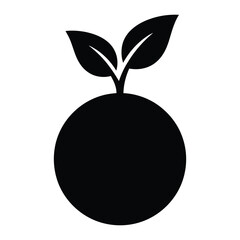 Investment Plant – Financial Growth Silhouette Vector Icon