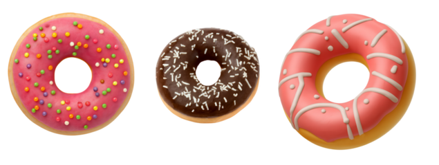 Selection of fresh tasty and delicious bakery items isolated on white background