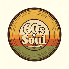 Soul Music Logo,Tribute to Vinyl Soul Records -emulating the style and design of the 1960's and 1970's
