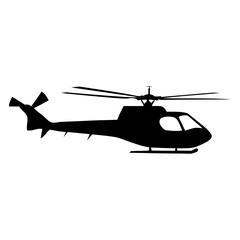 Helicopter Silhouette Vector