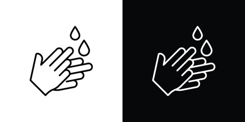 Fototapeta premium Wash hands icon. Modern simple vector collection