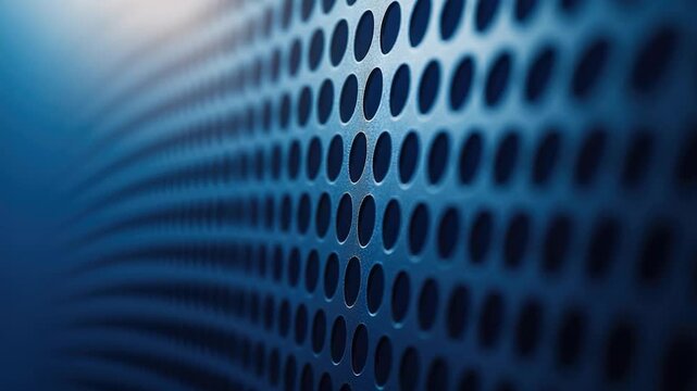 A close-up shot of a metal surface featuring several holes, suitable for use in industrial or technical contexts