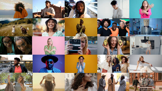 Multiana Multiframe Media Opener template contains 31 placeholders, 5 editable text layers and 1 logoholder. Available in 4k.