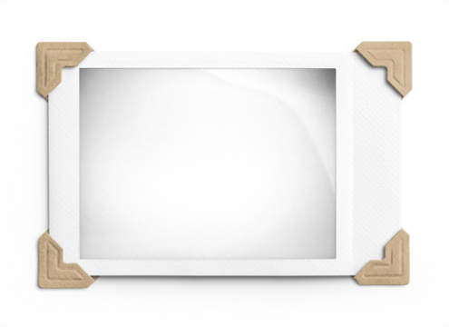 Horizontal Instant Photo Film with Corners Photo