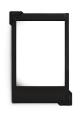 Black Instant Photo Film with Corners Photo