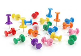 Colorful Push Pins Vibrant Assortment of Thumbtacks for Home, Office, and School Use