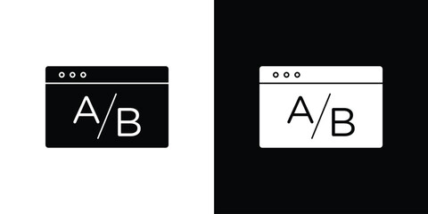 A B test icon - perfect for UI UX design