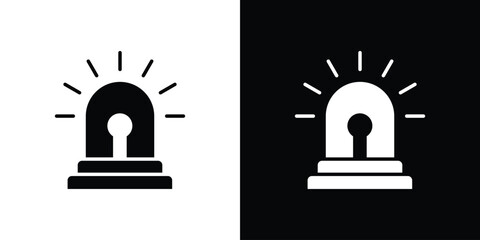 Obraz premium Ambulance siren icon - perfect for UI UX design