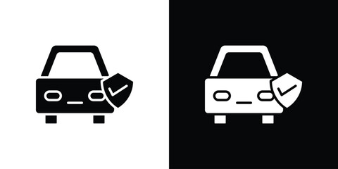 Auto insurance icon - perfect for UI UX design