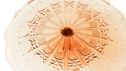 Orange crystal vase.