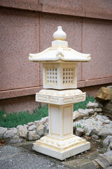 Decorative lantern in the garden in oriental style.