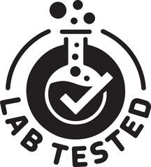 Lab Tested Quality Seal | Symbol for Certified Product Testing and Assurance
