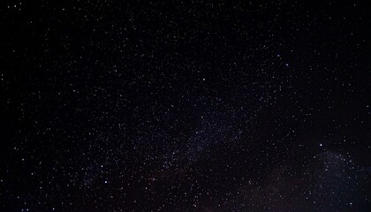 Obraz premium Night sky with stars sparkling and Galaxies on black background