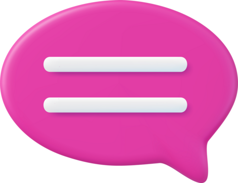 3d Chat bubble