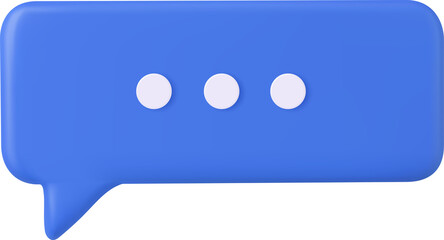 Naklejka premium 3d Chat bubble