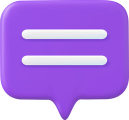 3d Chat bubble