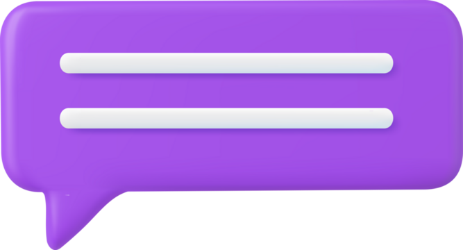 3d Chat bubble