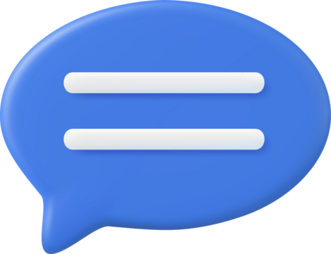 3d Chat bubble