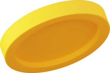 golden coin in different shape