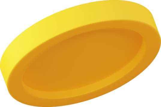golden coin in different shape