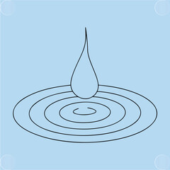 Simple Droplet Creating Calm Water Ripple Effect