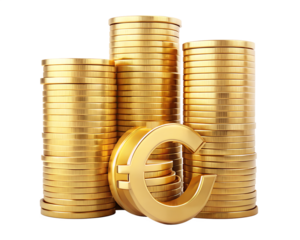 stack of golden coins financial, change, euro, investment, bank, business, money, stock, metal, savings, wealth, finance, coin, gold, coins, banking, market, rich, 