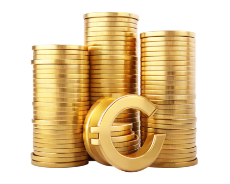stack of golden coins financial, change, euro, investment, bank, business, money, stock, metal, savings, wealth, finance, coin, gold, coins, banking, market, rich, 