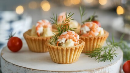 Elegant shrimp appetizers for sophisticated parties and festive celebrations, adding a touch of luxury to your catering and holiday promotions today