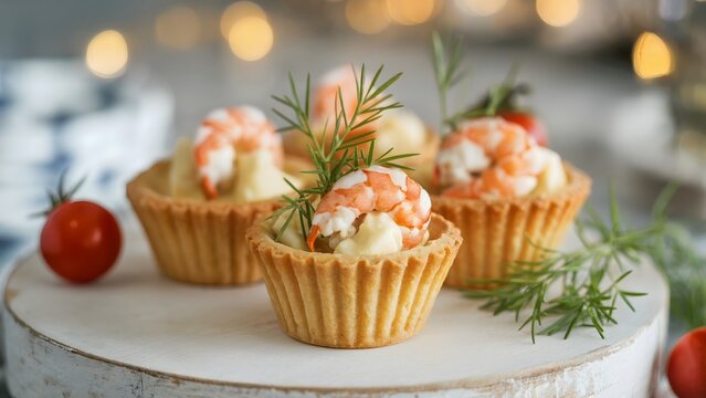 Elegant shrimp appetizers for sophisticated parties and festive celebrations, adding a touch of luxury to your catering and holiday promotions today