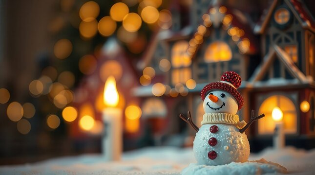 Cheerful snowman holiday decor for Christmas joy - Powered by Adobe