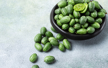 African cucumber, Mexican cucumber, mouse melon, Melothria,