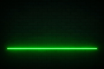 Fundo muro com neon Verde